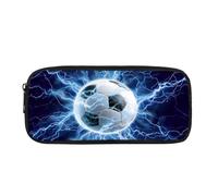 Yexignaon Astuccio per matite per ragazzi età 6 8 10 12 scatole per matite con coperchi leggero cancelleria penna borsa per la scuola, Calcio 6, Organizer per borse