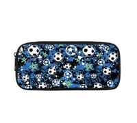 Yexignaon Astuccio per matite per ragazzi età 6 8 10 12 scatole per matite con coperchi leggero cancelleria penna borsa per la scuola, Calcio 8, Organizer per borse