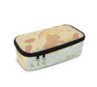 Yexignaon Astuccio per ragazze età 5 8 10 12 matite per bambini scatola di cancelleria di grande capacità per scuola materna, Carino Capibara, Organizer per borse
