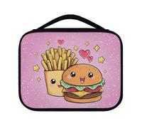 Yexignaon Custodia per Bibbia per ragazze, borsa portatile per Bibbia e custodia per adolescenti e ragazze, kit di accessori per bibbie di medie dimensioni, Hamburger carino