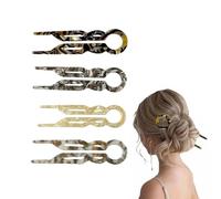 Yexueer 4 fermagli per capelli da donna, adatti per capelli radi e densi, 2 motivi unici (4 pezzi (A))