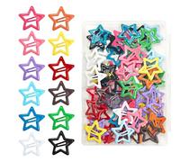 Yexueer 64 fermagli per capelli in metallo, progettati esclusivamente per le donne, con chiusure a scatto compatte adatte per donne e ragazze con capelli spessi o radi (disponibili casualmente in 12