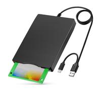 YEY Lettore floppy disk esterno USB 3,5" USB 1,44 MB FDD portatile floppy disk per PC portatili Windows/XP/7/8/10/11 Plug and Play, anche per iMac e MacBook Pro (nero)