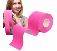 YEYE Made in Nature Face Tape - Nastro per lifting e kinesiotaping per viso, collo e décolleté, rituale domestico anti-invecchiamento - antirughe (rosa, 5 cm)