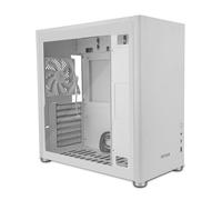 YEYIAN Case PC Gamer Hussar Plus Torre Completa Motherboard Compatibile ATX, Micro ATX, Mini ITX | Pannello Laterale in Vetro Temperato Trasparente | Include 1 Ventola Posteriore 120 mm (bianco)