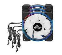 Yeyian Kit ARGB con 3 VENTOLE da 120MM, 2 Strisce LED, HUB E Controller per Personalizzare Il Tuo PC. -YCF-3KFS-01
