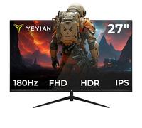 YEYIAN Monitor piatto Gaming Elysium 27" FHD | 1920 x 1080 | Pannello Fast IPS | View 178° | 1000:1 | 180 Hz | 16:9 | 16.7 M Colori | Risposta 1 ms OD | VESA | DisplayPort 1.2 HDMI 1.4 | YMFI -IPF277