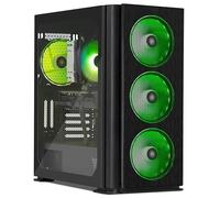 YEYIAN Odachi GT Gaming Desktop PC - Core i5-12400F, GeForce RTX 5050 8GB, 32GB DDR5 RAM, 1TB NVMe SSD, WiFi 6, Windows 11 Pro - Cabinet con 4 ventole ARGB (3 anteriori, 1 posteriore)