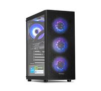YEYIAN PC Gaming AI Esports VR Intel Core i7 12700F 12 Cores 4,9 GHz | Nvidia GeForce RTX 4060 Ti 8 GB | 32 GB DDR5 5600 MHz | 1 TB SSD NVMe Gen3 | WiFi 6 + BT 5.2 | LAN 2.5 GB | Win 11 Pro