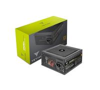Yeyian Raiden Alimentatore per PC semimodulare da 650 W 80+ Oro | PCIE6+2 | ATX 12V Versione 2.0 | 80+ Oro | Cavi Piatti | Ventola da 140 mm | Compatibile con PC da Gioco Nvidia AMD (Nero)