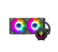 Yeyian Sistema di Raffreddamento Liquido AIO per CPU Intel AMD Serie PC Gaming per Computer Desktop Silenzioso PWM | 2 Ventole ARGB 240 mm | 2000 RPM | (Nuovo 2024)