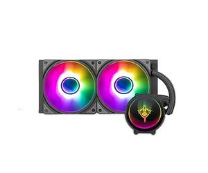 Yeyian Sistema di Raffreddamento Liquido AIO per CPU Intel AMD Serie PC Gaming per Computer Desktop Silenzioso PWM | 2 Ventole ARGB 240 mm | 2000 RPM | (Nuovo 2024)