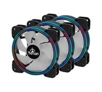 Yeyian Typhoon LII Master Kit 3 ventole ARGB nere da 120 mm + 2 strisce LED ARGB + controller