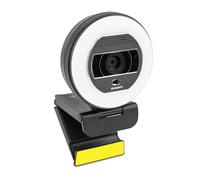 Yeyian Webcam Streaming Messa a Fuoco Automatica Riduzione del Rumore con Doppio Microfono | 2K 2560 x 1440 30 fotogrammi al Secondo | Anello Luminoso a LED a 3 Colori | Controllo remoto