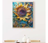 YEYUMEOZ Animale Diamond Painting Kit CompletoGiallo Pittura Diamante 5D Rotondo Completo per Adulti Principiante, Pittura Diamante Strass Ricamo a Punto Croce Painting per Regalo 70 x 95 cm PJY9 I-R