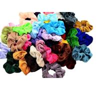 Yezhengui Elastici per capelli in velluto, confezione da 20 pezzi, per donne, ragazze e bambini, elastici per capelli spessi e ricci, per compleanni, feste, Ringraziamento, Natale, multicolore