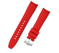 yeziu Cinturini in silicone impermeabile per Tissot Le Locle 1853 T410 Couturier Carson, sia per uomo che per donna(Red,18mm)