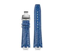 yeziu Cinturino adattatore rapido per orologio da uomo MAURICE LACROIX AIKON AI6008 AI6007 AI6038 AI6058 in pelle(Blue buckl adapter,AI6058)