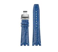 yeziu Cinturino adattatore rapido per orologio da uomo MAURICE LACROIX AIKON AI6008 AI6007 AI6038 AI6058 in pelle(Blue-steel buckle,AI6008)