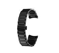 yeziu Cinturino curvo in acciaio inossidabile per Mido Multifort TV M049.526 M049, cinturino per orologio da uomo in metallo massiccio(Black)