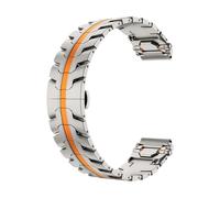 yeziu Cinturino di lusso in metallo per Galaxy Watch 7, 6, 5, 40 e 44 mm, cinturino in acciaio per Huawei Watch GT5 da 46 mm, Watch 4/3 Pro Ultimate Correa(Titanium orange,20mm)