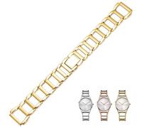 yeziu Cinturino in acciaio inossidabile per CK K3G231/6 K2G231 K2Y2Y1/6 Cinturino per orologio da donna alla moda, accessorio per ansa(Gold)