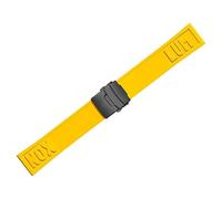 yeziu Cinturino in gomma a sgancio rapido per Luminox 3501, 8831, 3749, 3741(Yellowb)