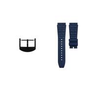 yeziu Cinturino in gomma per orologio Breitling Mechanical Chronograph B01, Super Ocean Avenger.(Blue black1)