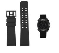 yeziu Cinturino in gomma per orologio Hamilton Khaki Navy Diving Creed H78585333 H78505330 H78686333(Black black)