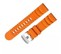 yeziu Cinturino in gomma per orologio Luminox 3501 8831 3749 3741 24 mm(Orange)