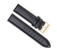 yeziu Cinturino in pelle adatto per DW Universal Strap adatto per cinturini per orologi Daniel Wellington(Black-Gold,19mm)