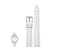 yeziu Cinturino in pelle con tacche per bracciale speciale da uomo e da donna GC PASHA DE per Rossini(Whites,22-14mm)