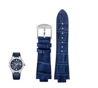 yeziu Cinturino in pelle da uomo per orologio Maurice Lacroix AIKON AI6008 AI1018 AI6038 con bracciale a catena(Blue Steel-A)
