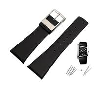 yeziu Cinturino in pelle di mucca per orologio da uomo CK Calvin Klein K0Q21107 K0Q21120 Serie Grande Catena da 28 MM Bracciale(Black1)