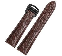 yeziu Cinturino in pelle per orologio Caitier Tank London Cle De W5200027/24 W5200005(Brown-black,20mm)