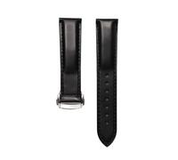 yeziu Cinturino in pelle per orologio Hamilton Khaki Field H70555533 Jazzmaster American Classic da uomo(Black,20mm)