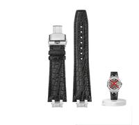 yeziu Cinturino in pelle per orologio Maurice Lacroix AIKON AI6007 1108 AI6058 AI6008 con cinturino a sgancio rapido in acciaio inossidabile con giunto metallico(Blacks1,For Al6008 Al6058)