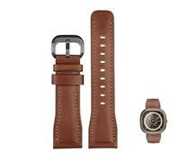 yeziu Cinturino in pelle per orologio Seven Friday T1/01 T3/01 T2/01 Cinturino impermeabile in pelle bovina(Brown black)
