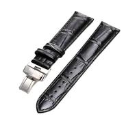 yeziu Cinturino in pelle per orologio Tissot Le Locle 1853 Ballade Gentleman Couturier Carson(Blacks,15mm)