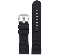 yeziu Cinturino in silicone per orologi Luminox, impermeabile, accessori di ricambio da 24 mm(Blacks)