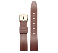 yeziu Cinturino in silicone per orologio Tissot 1853 Le Locle Seastar Couturier Carson Quickster Quickforce cinturino in gomma da uomo(Browng,18mm)
