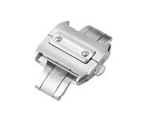 yeziu Cinturino per orologio Cartier Sandoz, con fibbia a farfalla doppia, in acciaio inossidabile massiccio, antiallergico, per uomo e donna. Accessorio(Black,18mm)