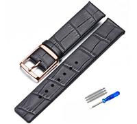 yeziu Cinturino per orologio in vera pelle con motivo bambù per CK K2G211K2G231K2Y211K2Y231, cinturino per orologio con fibbia ad ardiglione, bracciale da uomo(Blackrose,18mm)