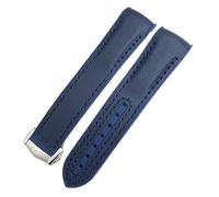 yeziu New Nylon Rubber Watchband Fit For Omega Seamaster 300 AT150 Speedmaster Silicone Watch Strap(Smokey Mauve,22mm)