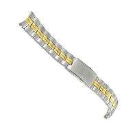 yeziu Per Tissot PR100 T101.417 T101410 Cinturino per orologio in metallo massiccio in acciaio inossidabile da 20 mm(Silver golden)