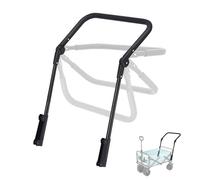 YEZMEK Maniglione pieghevole per carrello, universale, pieghevole, con connettori in acciaio inox, per carrelli da campeggio, passeggini, carri pieghevoli