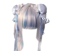 YFAFA 1 paio di forcine per capelli giapponesi a forma di fiocco e chignon rotondo, per cosplay, fan di anime, forcine per capelli per adolescenti