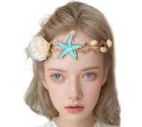 YFAFA Fascia per capelli con fiori e fascia per capelli per fotografia, etnica, per ragazze, modello alla moda, spettacolo, festa di nozze, gioielli