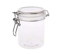 YFairy - Barattolo da 500 ml, in plastica, rotondo, con chiusura ermetica, contenitore per alimenti da cucina, conservazione per la tavola, organizer per cosmetici e crema