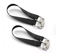 YFaith 2 Pezzi 300mm Cinghie Amaca, Cinghie per Amaca Portatile con 2 Moschettoni Anelli a D, Cinghie per Altalena Albero, per Terrazza, Giardino, Campeggio, Varie Amache e Altalene (Nero)